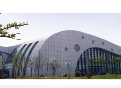 石嘴山会议中心外景网架工程